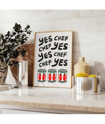 Yes Chef Kitchen Poster store