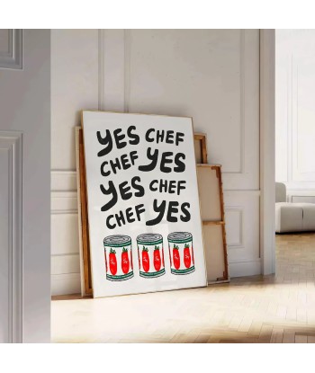 Yes Chef Kitchen Poster store