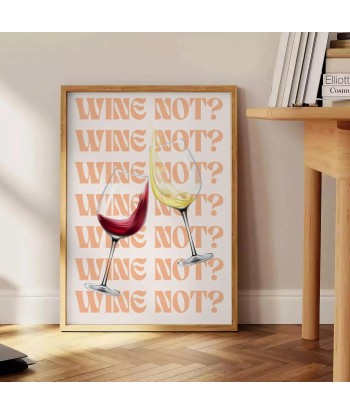 Wine Not Kitchen Poster des créatures d'habitude