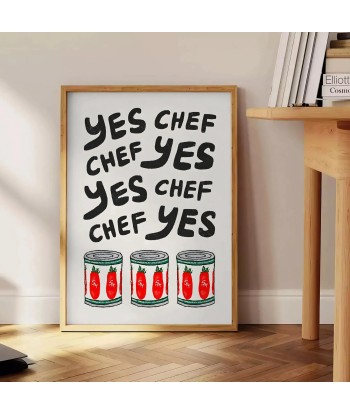 Yes Chef Kitchen Poster store