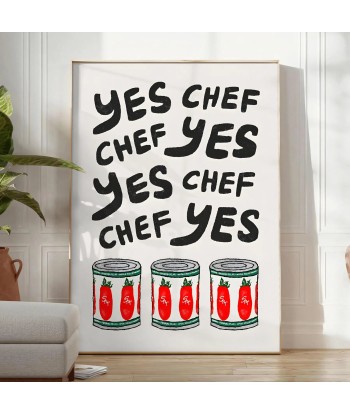 Yes Chef Kitchen Poster store