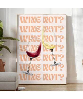 Wine Not Kitchen Poster des créatures d'habitude