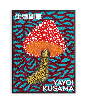 Mushroom Yayoi Kusama Poster 1 la colonne vertébrale