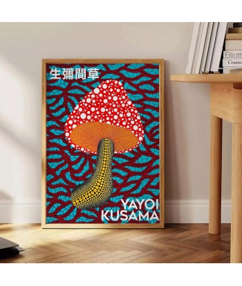 Mushroom Yayoi Kusama Poster 1 la colonne vertébrale