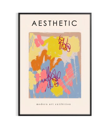 Aesthetic Colored Maximalist Art Print la livraison gratuite