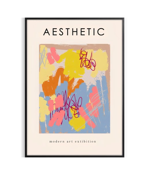 Aesthetic Colored Maximalist Art Print la livraison gratuite