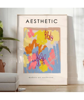 Aesthetic Colored Maximalist Art Print la livraison gratuite