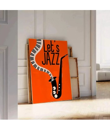 Letsjazzorangeposter Maximalist Print outlet