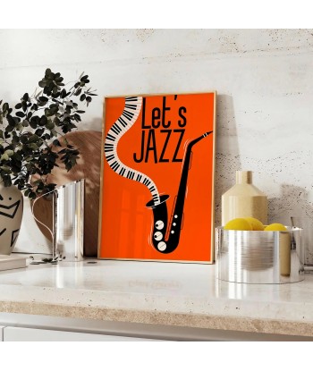 Letsjazzorangeposter Maximalist Print outlet