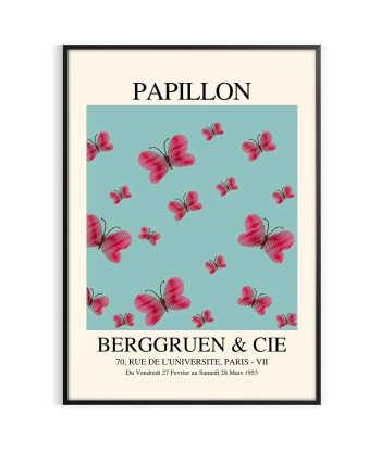 Papillon Maximalist Poster destockage