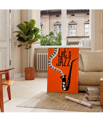 Letsjazzorangeposter Maximalist Print outlet