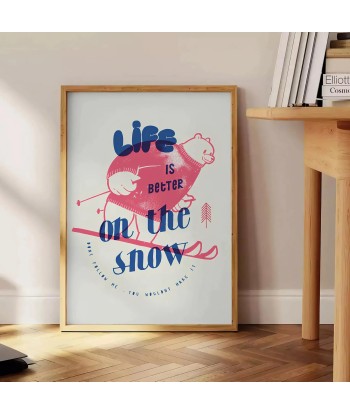 Lifeisbetteronthesnowlrposter Maximalist Poster 2023