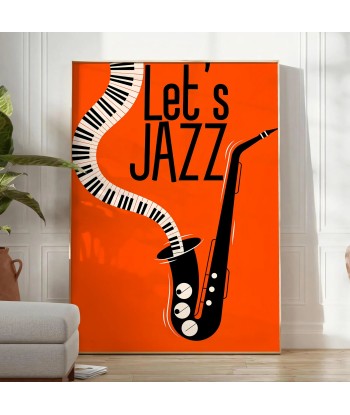 Letsjazzorangeposter Maximalist Print outlet