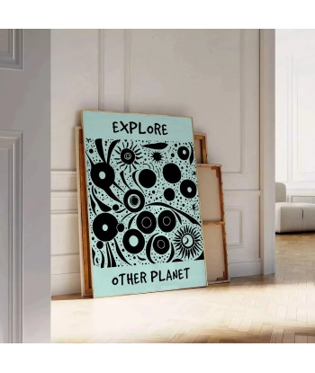 Explore Other Planet Modern Art Print meilleur choix