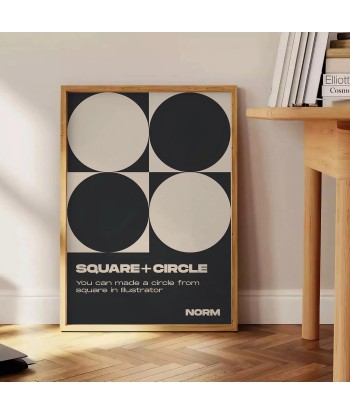 Square Plus Circle Modern Art Print acheter en ligne