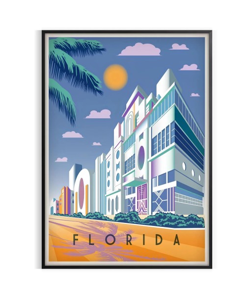 Florida Vintage Travel Poster vous aussi creer 