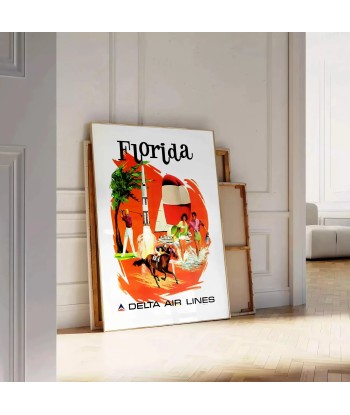 Florida Vintage Travel Poster Art Print Profitez des Offres !