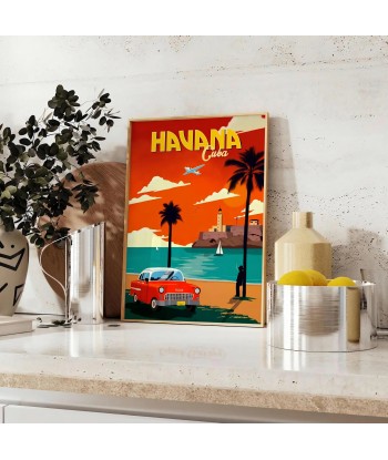 Havana Cuba Vintage Travel Poster Wall Art destockage