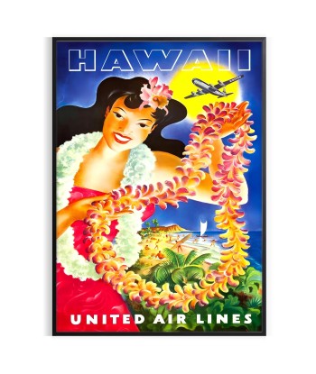 Hawaii Vintage Travel Poster prix pour 