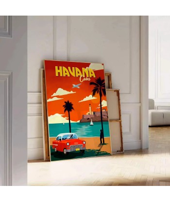 Havana Cuba Vintage Travel Poster Wall Art destockage