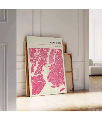 Maps New York Popular Art le concept de la Pate a emporter 