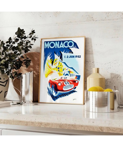 Monaco Vintage Travel Poster Wall Print france