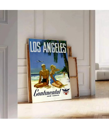 Los Angeles Vintage Travel Poster Art Print Comparez et commandez 