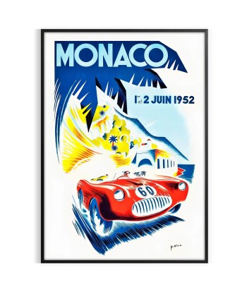 Monaco Vintage Travel Poster Wall Print france