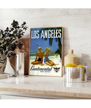 Los Angeles Vintage Travel Poster Art Print Comparez et commandez 