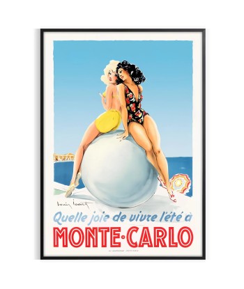 Monte Carlo Vintage Travel Poster Print 2 - 3 jours ouvrés.