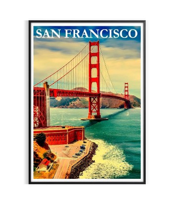 San Francisco Vintage Travel Poster d'Europe débarque