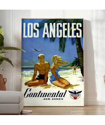 Los Angeles Vintage Travel Poster Art Print Comparez et commandez 