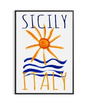 Sicily Italy Vintage Poster 1 de l' environnement