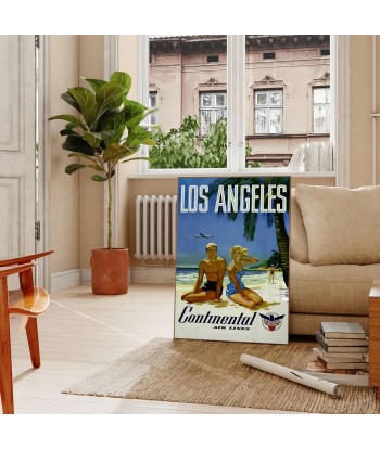 Los Angeles Vintage Travel Poster Art Print Comparez et commandez 