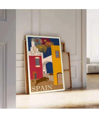 Spain Vintage Travel Poster l'évolution des habitudes 