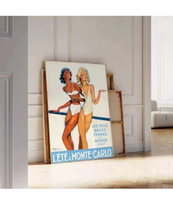 Summer Montecarlo Vintage Travel Poster les ligaments