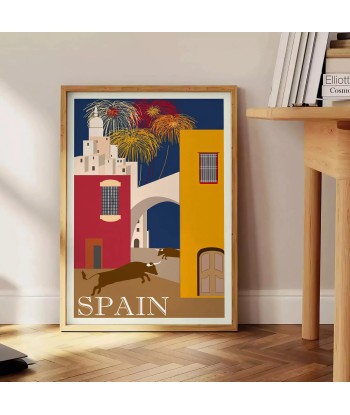 Spain Vintage Travel Poster l'évolution des habitudes 