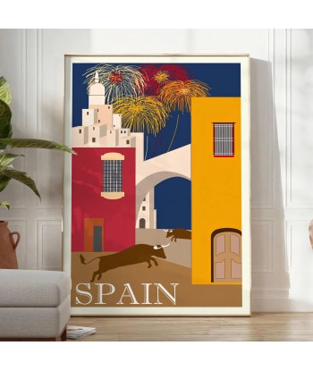 Spain Vintage Travel Poster l'évolution des habitudes 