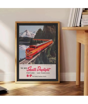 Train Portland San Fransisco Vintage Travel Poster Wall Print 2 - 3 jours ouvrés.