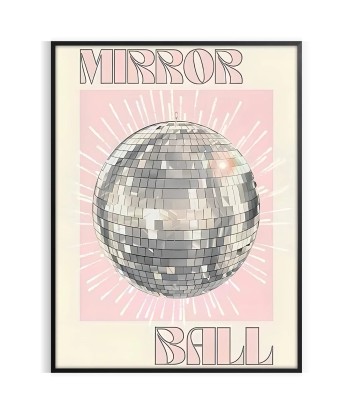 Mirror Ball Popular Art brillant des détails fins