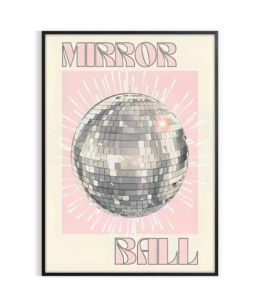 Mirror Ball Trendy Graphic Poster france