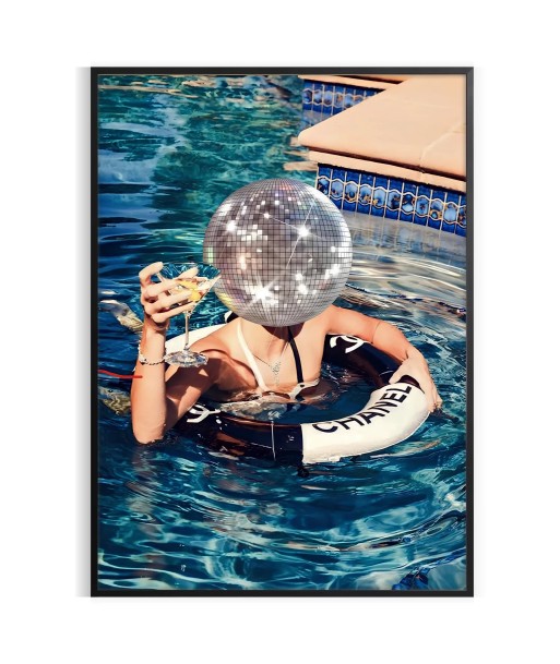 Swimming Pool Star Trendy Wall Print Paris Déstockage Promo