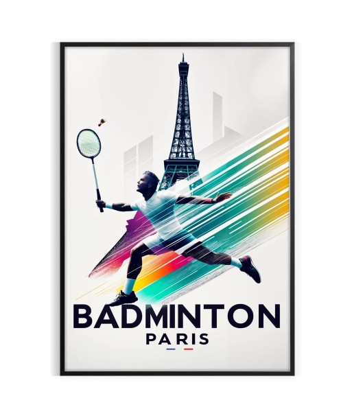 Badminton Paris Poster brillant des détails fins