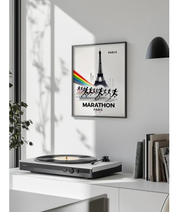 Marathon Paris Poster brillant des détails fins