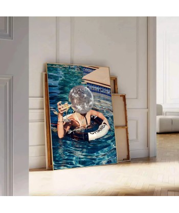 Swimming Pool Star Trendy Wall Print Paris Déstockage Promo