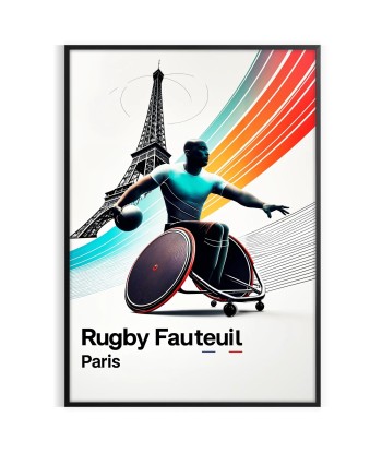 Rugby Fauteuil Paris Poster plus qu'un jeu 