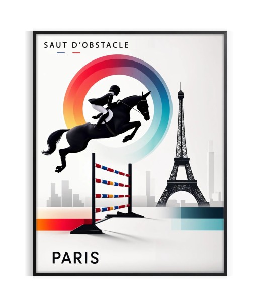 Saut D'Obstacle Paris Poster la livraison gratuite