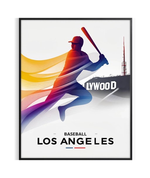 Baseball Los Angeles Poster le des métaux précieux