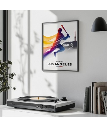 Baseball Los Angeles Poster le des métaux précieux