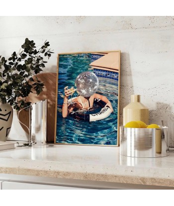 Swimming Pool Star Trendy Wall Print Paris Déstockage Promo